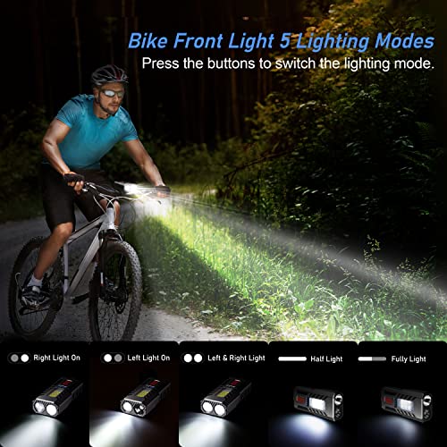Blukar Super Bright Rechargeable Bike Lights Set