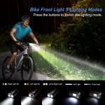 Blukar Rechargeable Bike Lights Set, 5 Modes