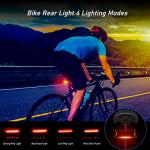 Blukar Rechargeable Bike Lights Set, 5 Modes