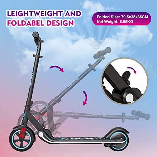 Kids' Foldable Electric Scooter with LED Display