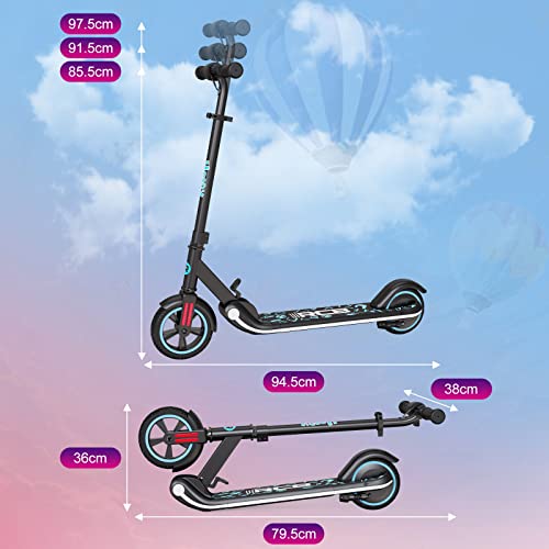 Kids' Foldable Electric Scooter with LED Display