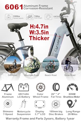 Cyrusher Kommoda Fat Tire Electric Bike