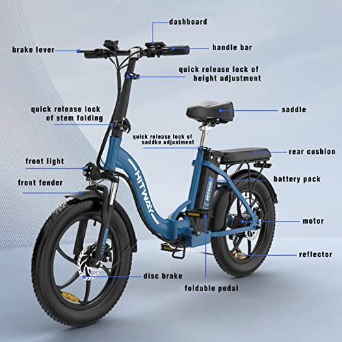 HITWAY Electric Fat Tire Ebike - 20