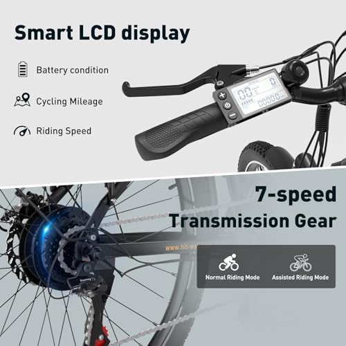 Adult HITWAY Electric Bike, 28" Commute E-bike, 36V