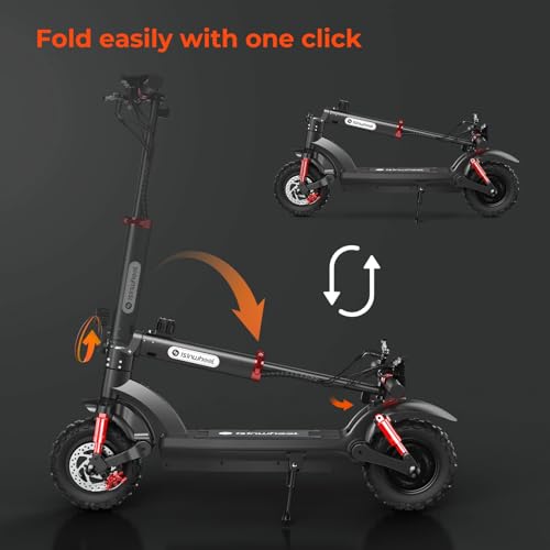 isinwheel 11" Off-road Electric Scooter, 45km Range, LCD Display
