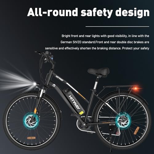 Adult HITWAY Electric Bike, 28" Commute E-bike, 36V