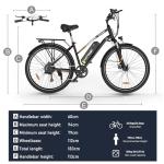 Adult HITWAY Electric Bike, 28" Commute E-bike, 36V