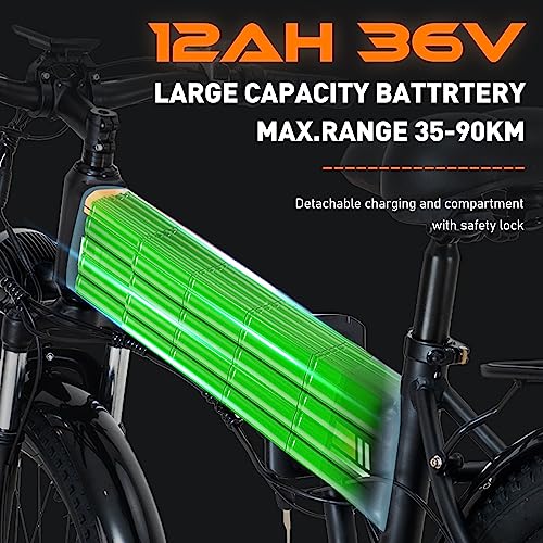 HITWAY 26" Electric Bike, 250W Motor, Foldable