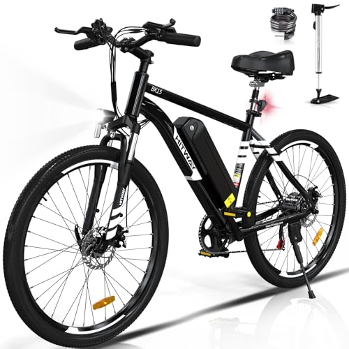HITWAY 26" E Mountain Bike with Removable Battery