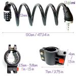 High Security Electric Bike Ulock with Cable