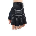 Kids Half Finger Anti-Slip Cycling Gloves - Black