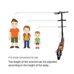 Adjustable armrest for Xiaomi electric scooter (black)