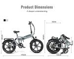 SAMEBIKE XWLX09 Fat Tire Electric Folding Bike