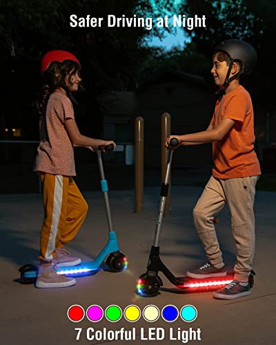 Kid's Electric Scooter with 6-in-1 Knee Pads Set