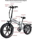 SAMEBIKE XWLX09 Fat Tire Electric Folding Bike