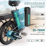 HITWAY Foldable Electric Bike with 250W Motor, 36V8.4Ah