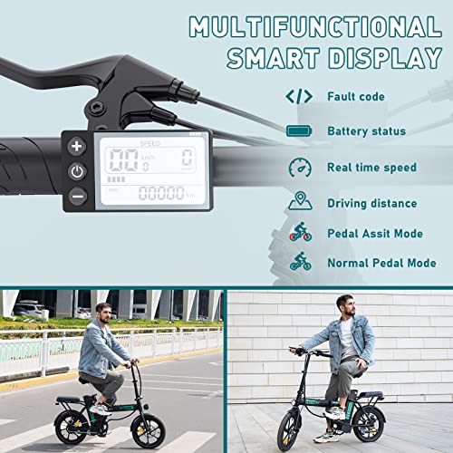 HITWAY Foldable Electric Bike with 250W Motor, 36V8.4Ah