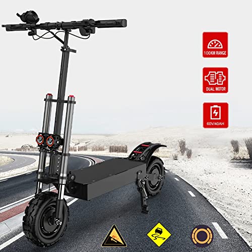 Off-road Electric Scooter with Dual Motor and Suspension