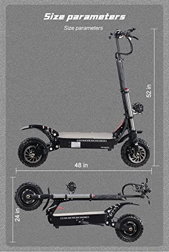 Off-road Electric Scooter with Dual Motor and Suspension