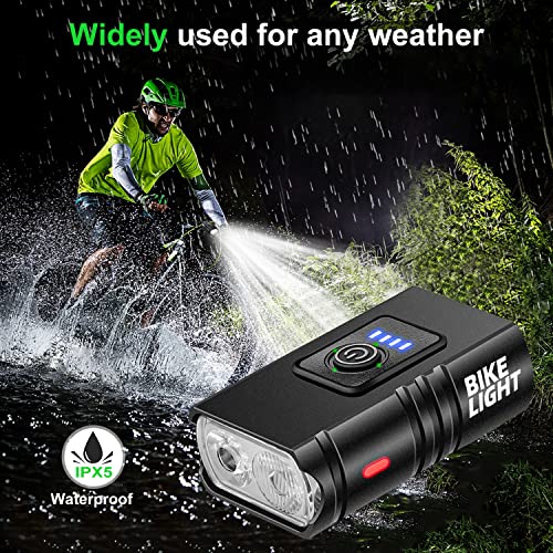 USB Rechargeable Bike Lights with 6+5 Modes