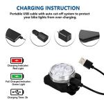 Balhvit USB Rechargeable Waterproof Bike Light Set