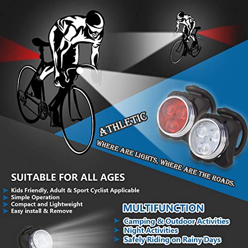 USB Rechargeable Bike Light Set