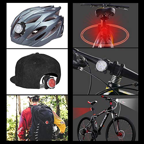 USB Rechargeable Bike Light Set