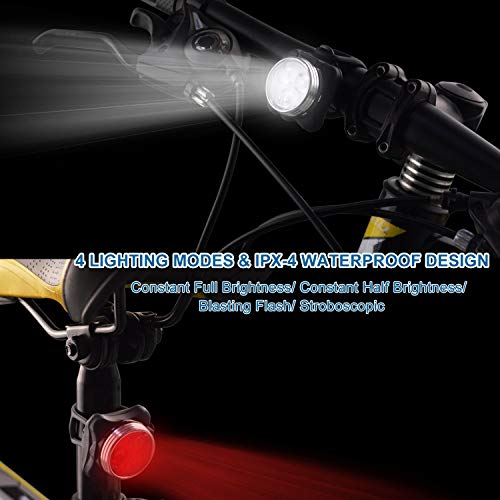 USB Rechargeable Bike Light Set