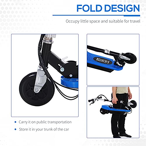 HOMCOM Electric Bike for Kids - Blue