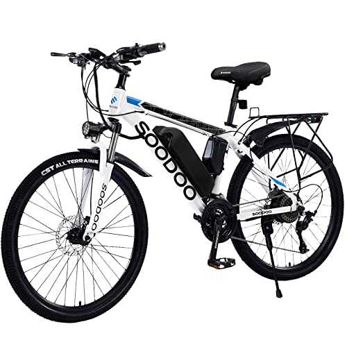 SOODOO 26'' Electric Mountain Bike with 27 Gears