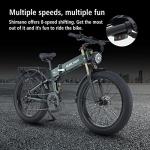 R5pro Foldable Electric Mountain Bike - Green