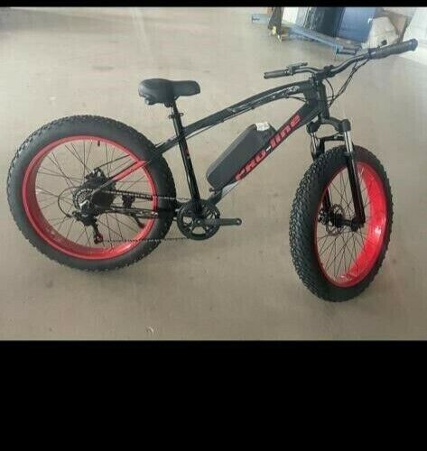 500w Electric Bike - LCD Display - Red/Blue Rims