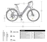 26M208 e-bike, 26'' trekking bike with long range