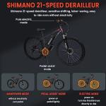GUNAI 29" 48V Electric Mountain Bike - 21 Speed