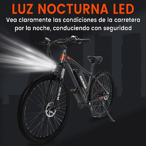 GUNAI 29" 48V Electric Mountain Bike - 21 Speed