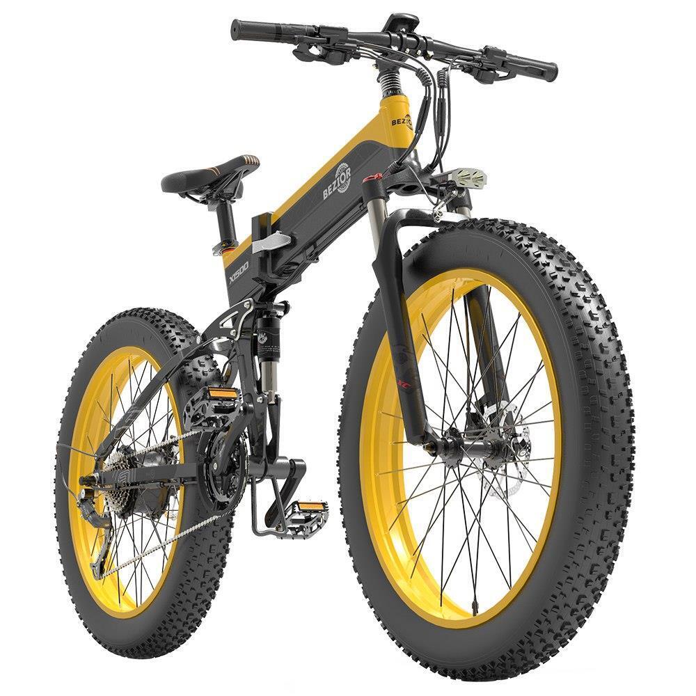Bezior Electric Fat Tire E-Bike 26" 12.8Ah 48V
