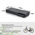 36V 10.4Ah E-Bike Battery with Charger for UK Brands