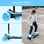 Kid's Electric Scooter with LED Wheels & Adjustable Height