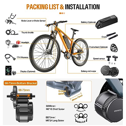 750W BAFANG Mid Drive Kit with 48V BBS02B
