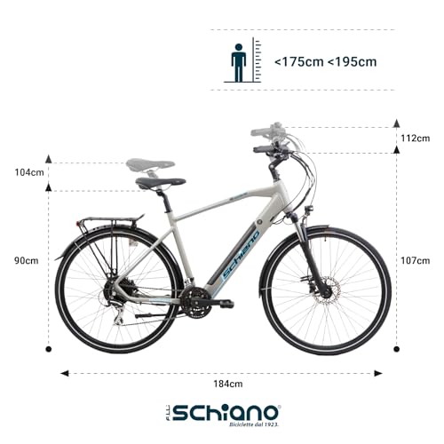 E-Wave Electric Bike: 28" Hybrid Road City Bicycle