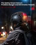 ILM Smart Bike Helmet with LED Brake Warning Light