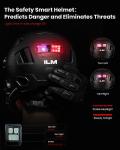 ILM Smart Bike Helmet with LED Brake Warning Light