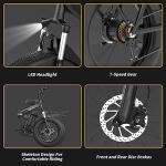 DEEPOWER G20 Electric Mountain Bike 20" Fat Tire