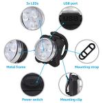 Bright Bike Lights with 4 Modes & Rechargeable Batteries