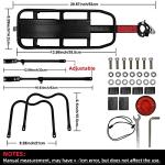 Aluminum rear bike rack for luggage