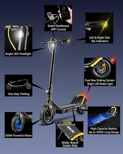 Apachie Pro Edition Electric Scooter (Yellow)