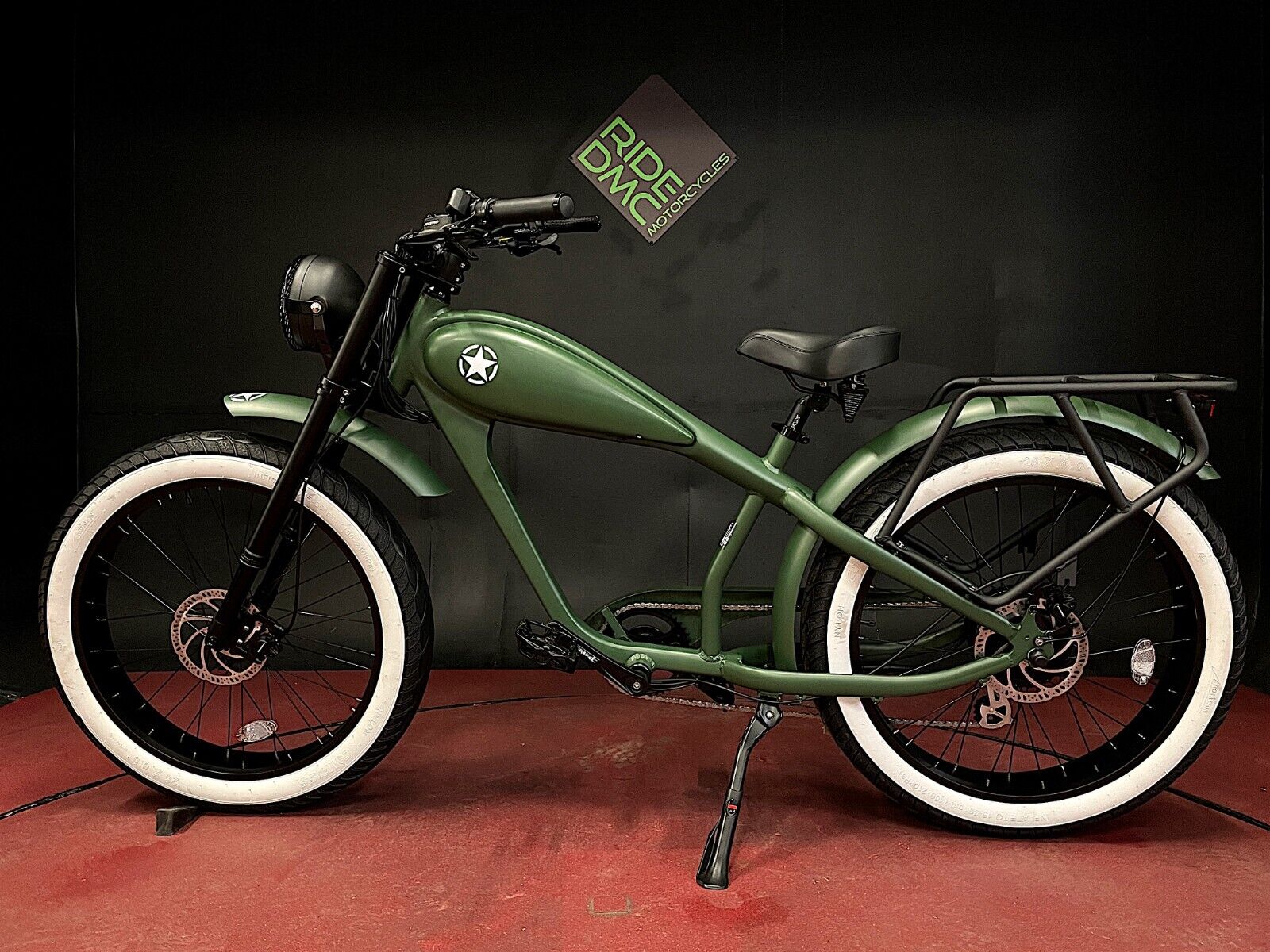 Retro Electric Fat Tire Beach Cruiser. 250-750W E-Bike. Sale