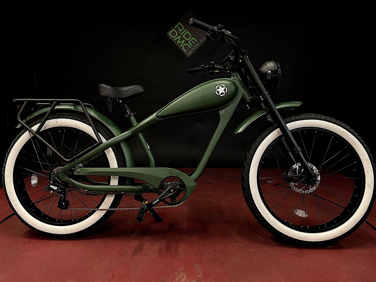 Retro Electric Fat Tire Beach Cruiser. 250-750W E-Bike. Sale