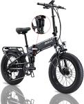 PASELEC 750W Folding Electric Fat Tire Mountain Bike