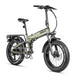 20'' Folding Mountain Electric Bike 250W 48V Fat Tire 9-Gear